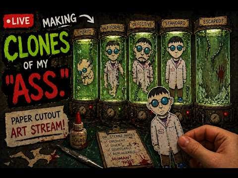 My Cartoon Needed More “Ass.”… So I'm Making Clones #animation #art #stopmotion #funny #cartoon