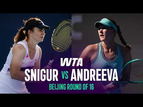 Daria Snigur vs. Mirra Andreeva | 2026 Beijing Round of 16 | WTA Match Highlights