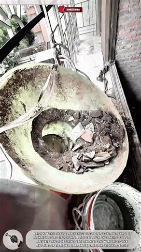 Giant White Tube Tool Clear Renovation Debris from an Apartment Window #ToolHolder