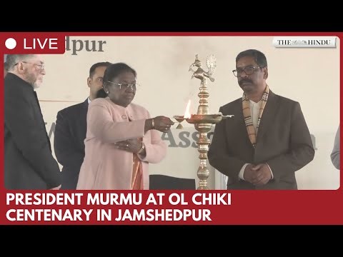 President Droupadi Murmu attends Ol Chiki centenary celebrations in Jamshedpur, Jharkhand