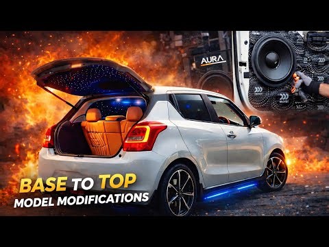 Swift Base to Top Model Modification 🔥 Full Interior + Audio Upgrade | Car Nikhar