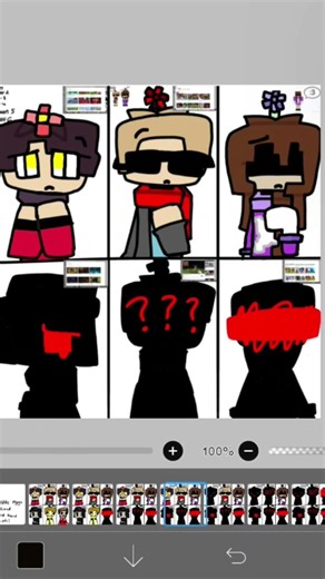 I was in a rush, sorry! [ft: Kiply, pepper, rage and dark, Ethan and quiff] #minecraft #ibispaintx