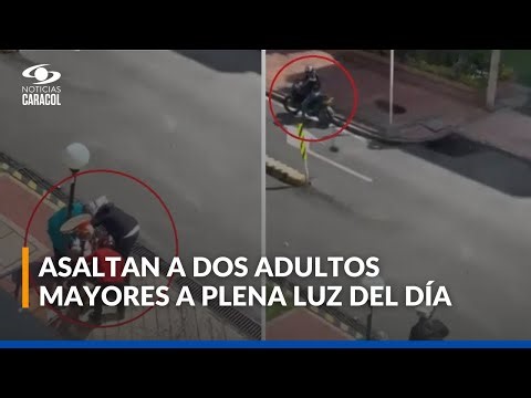 Indignante atraco a pareja de adultos mayores en Bogotá: hubo disparos, los siguieron desde el banco
