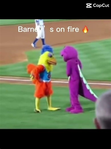 Barney’s on fire 🔥