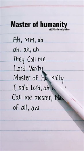 MASTER OF HUMANITY (Lord Verity) Horror Skunx #varity #lyrics #yourvarity #shorts