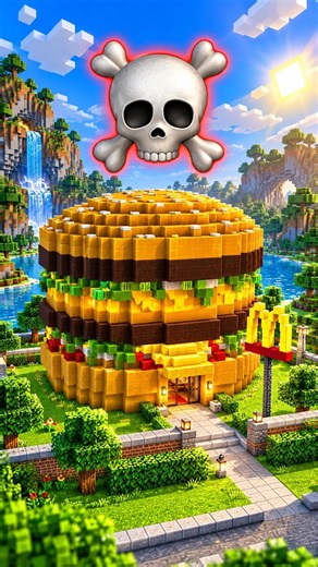 MCDONALDS Restaurant Build Battle In Minecraft — NOOB VS PRO CHALLENGE — Maizen Parody