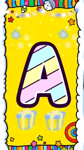 ABC Song with Magical Gift 🎁✨ | A for Apple 🍎 B for Ball ⚽ | Toddlers ABC Fun #Shorts