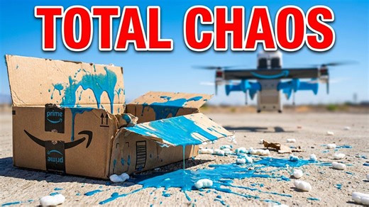 Amazon drone delivery is dropping your packages from 10 feet — and laughing about it