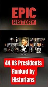 44 US Presidents Ranked by Historians