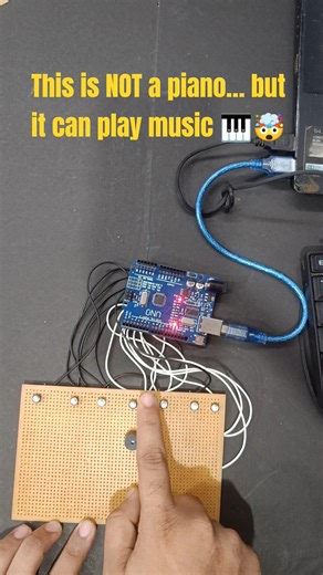 Arduino Piano Using Buzzer 🎹 | Arduino Uno Music Project | DIY Electronics#shorts