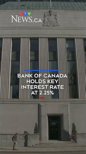 Bank of Canada holds key interest rate at 2.25%