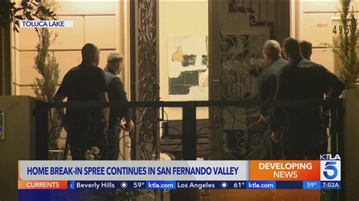 2 more homes targeted in ongoing Los Angeles burglary spree