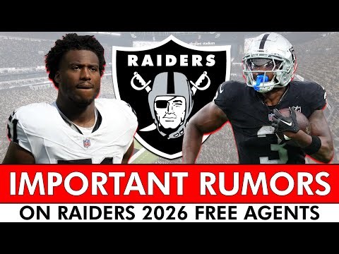 Raiders Rumors On These FUTURE 2026 Raiders Free Agents Is Important To See Before The Chiefs Game