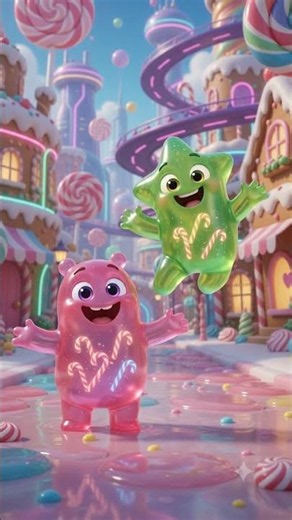 🧸 Melting Gummy Bear Duo 🧸 Two Melting Gummy Bears Candy