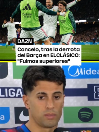 Joao Cancelo defiende superioridad del Barça tras El Clásico