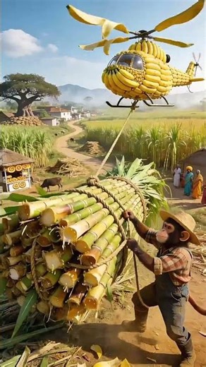 Monkey Buys Jalebi, Grows Sugarcane & Helps Poor People ❤️