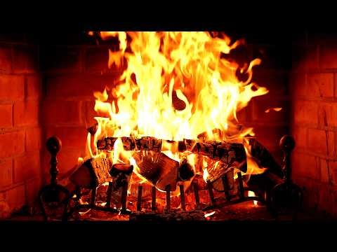 🔥 Fireplace 4K UHD! Fireplace with Crackling Fire Sounds. Fireplace Ambience