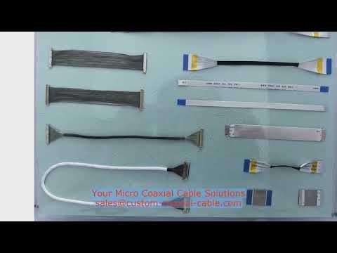 Custom FAW-1233-04 Micro Coaxial Cable 20498-026E micro-coax bundle X‑ray inspection Light Sensor Ca