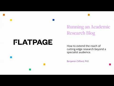 How to Run an Academic Research Blog