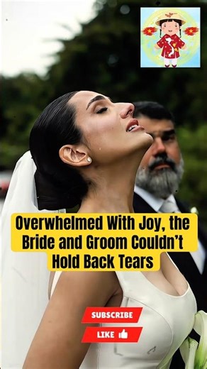 Overwhelmed With Joy, the Bride and Groom Couldn’t Hold Back Tears