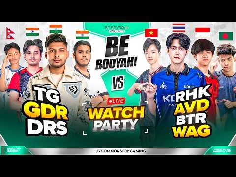BE BOOYAH WATCH PARTY DAY-5 || TG, GDR, DRS 🇮🇳 🇳🇵 vs AVD, RHK, BTR, FLASH, WAG #nonstopgaming