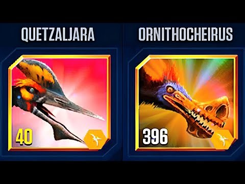 QUETZALJARA 40 VS ORNITHOCHEIRUS 396 | JURASSIC WORLD THE GAME