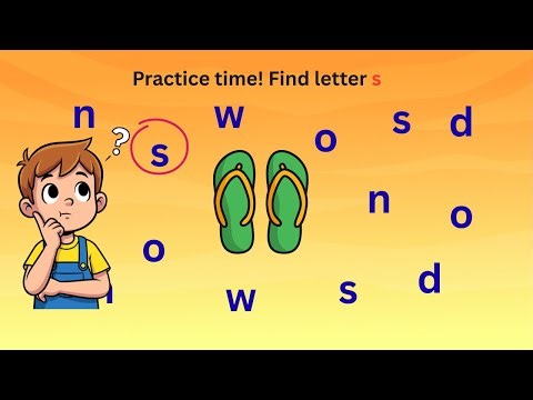 Find Every S! 🤔 | Beginning Sound Phonics for Kids