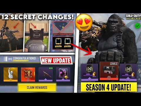 12 Secret Changes In Season 4 + Special Rewards + Legendary completionist Event + DMZ Wipe & More!