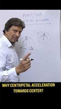 CENTRIPETAL ACCELERATION IS TOWARDS CENTER AND PERP. TO THE TANGENTIAL VELOCITY. LEARN IN EASY WAY.