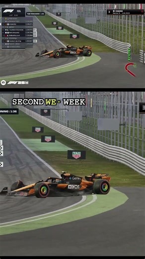 F1 2025 Sim Racing: Leaderboard Shake-Up #shorts