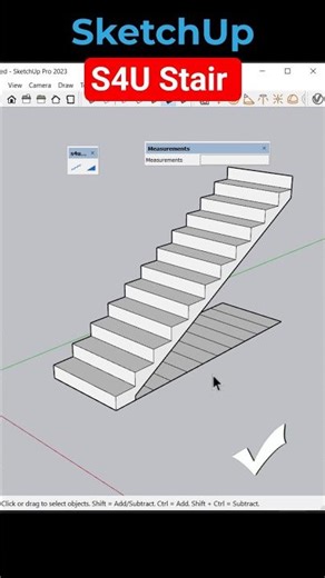 ✅ S4U Stair in SketchUp 🪜✨ | Create Professional Stairs in Minutes
