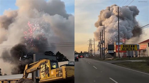 Fire spreads to fireworks, leading to explosions in Spring