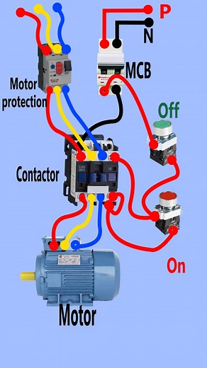 How to wire a contactor latching circuit #automobile #electrical #tools4life #diytools #impactsocket