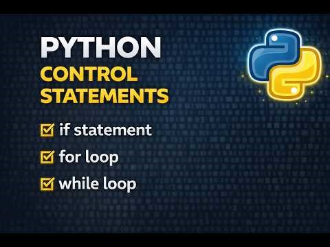 Python Control Statement - part 2 #loops #forloop #whileloop #breakcontinue #bread