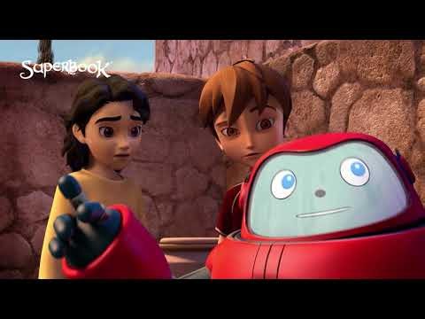 We Have a Miracle-Working God! | Superbook - Jesus Feeds the Hungry English Clip