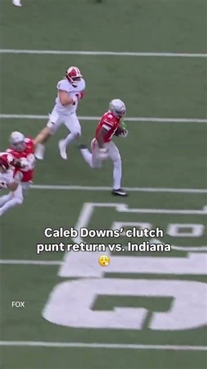 Caleb Downs' clutch punt return vs. Indiana😮‍💨