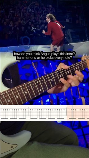 ACDC - Thunderstruck Easy Guitar Tutorial for Beginners #acdc #angusyoung