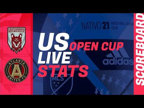 Chattanooga Red Wolves - Atlanta United : live scoreboard: US OPEN CUP 2026 today