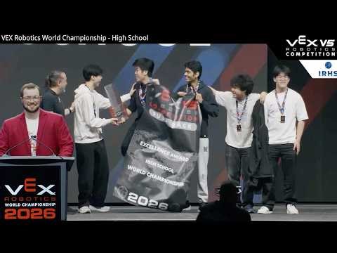 9181C Wins the Excellence Award! VEX Robotics 2026 World Championship