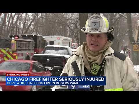 Chicago firefighter critically hurt in Rogers Park fire, CFD says