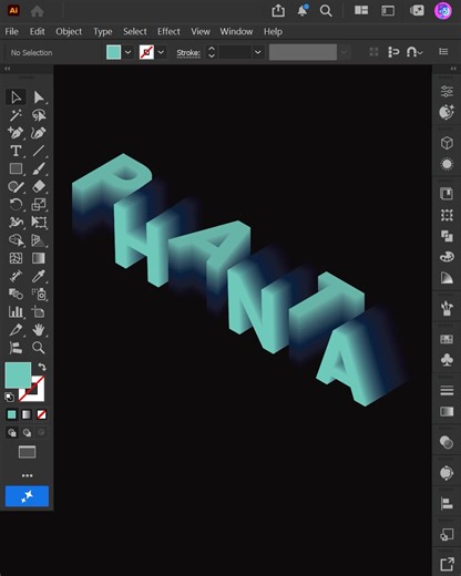 Adobe Illustrator 2026 Tips – How to Create Grainy 3D Typography Poster #ducthangds #illustration #illustrator