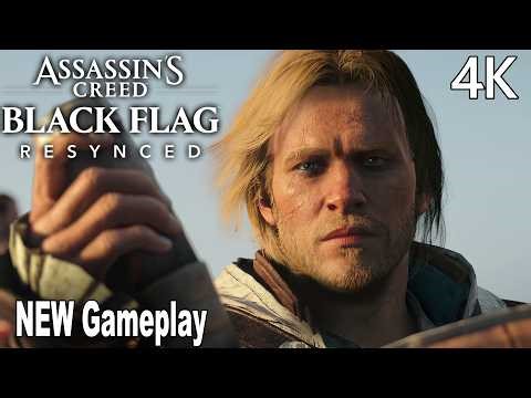 Assassin’s Creed Black Flag Resynced NEW Gameplay 4K – Stealth, Combat & Exploration