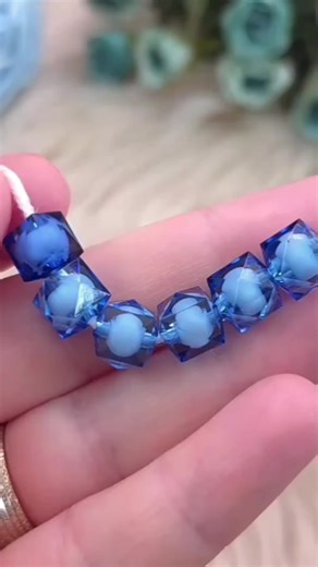 Beginner Crochet | Crystal Bead Flower Pattern #crochet #knit #knitting #crochetersoftiktok #jourycrochet @Joury Crochet @Joury Crochet @tuta_cute_art