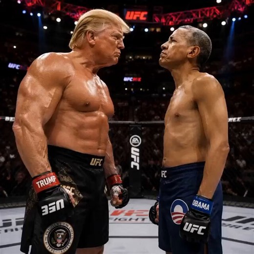 Epic! Trump vs Obama cage match! Obama might fare better in the women’s division. 🤣