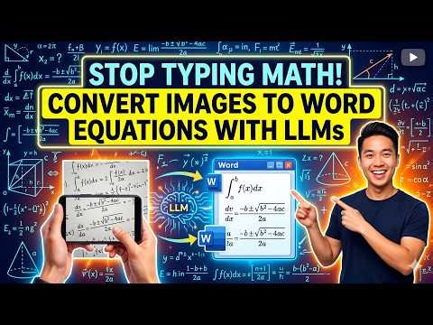 Stop Typing Math! Convert Images to Word Equations with LLMs