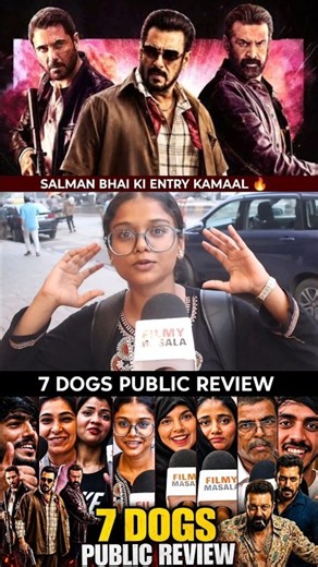 7 dogs public review | salman khan | sanjay dutt | 7 dogs movie review #shorts