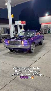 Fastest single Turbo Malibu in Chicago pushing over 1800hp😈😈😈💨🔥