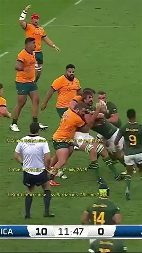 TOP 10 Springbok Tries of 2025 Pure Power, Pace & Precision (P2) #Springboks #shorts #BestTries2025
