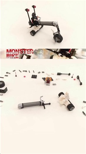 Sci-Fi Monster Bike ☠️ "Grim Rider" LEGO MOC #lego #afol #legomoc