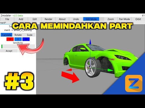 TUTORIAL ZMODELER ANDROID PART 3 - Cara Memindahkan Part (Move Tutorial)